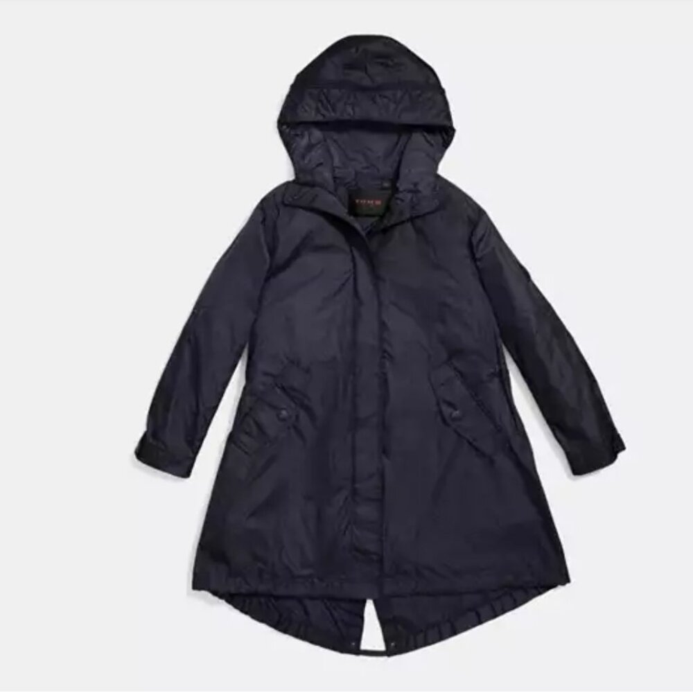 Coach Stadium Parka Packable Lightweight Hooded Jacket
